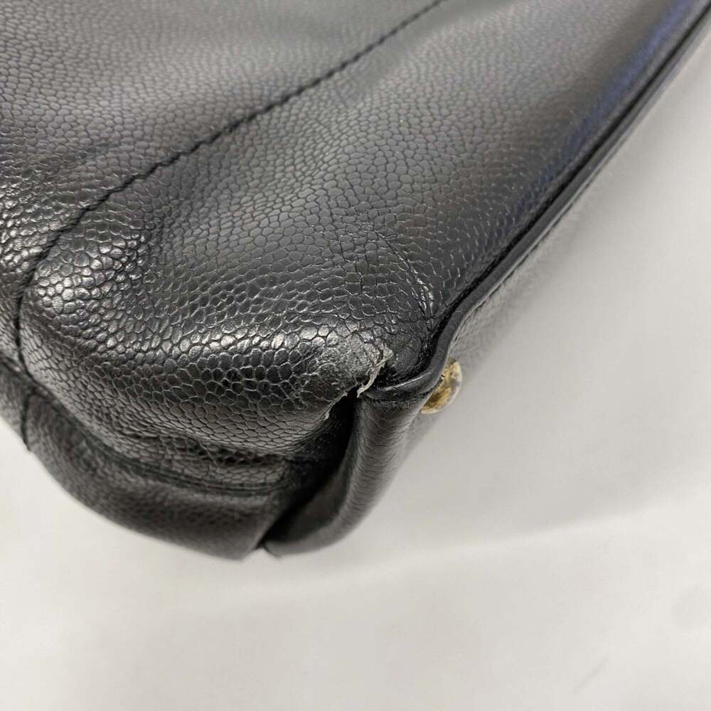 CHANEL Black Caviar Leather Tote Bag - Picture 6 of 10